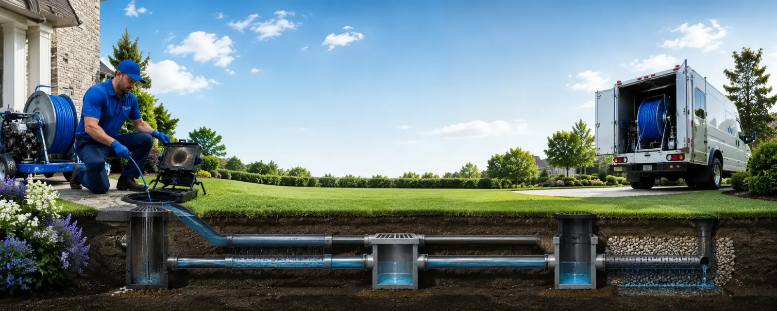 Outdoor drain cleaning information for Victor, NY
